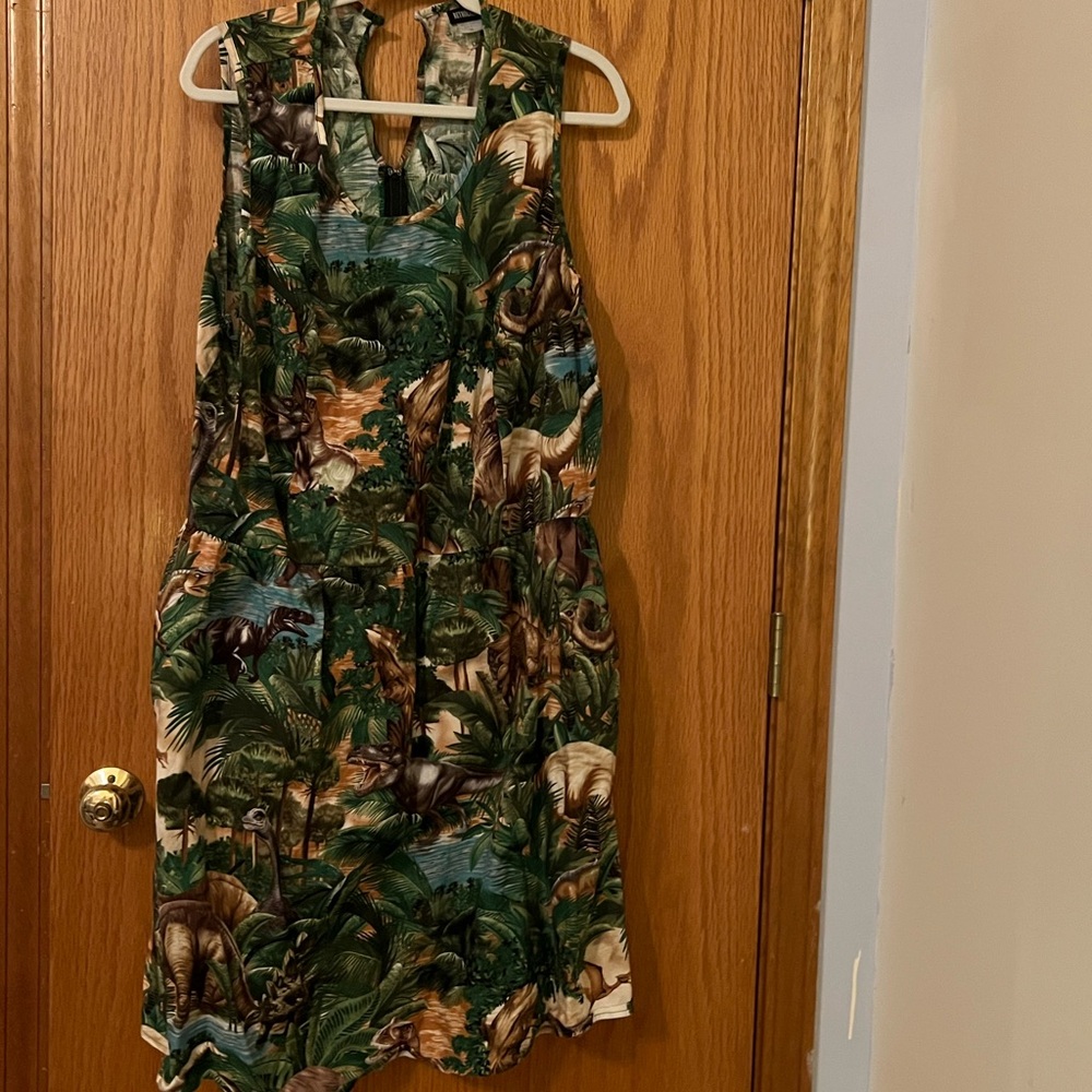 Tropical Print Dinosaur Dress